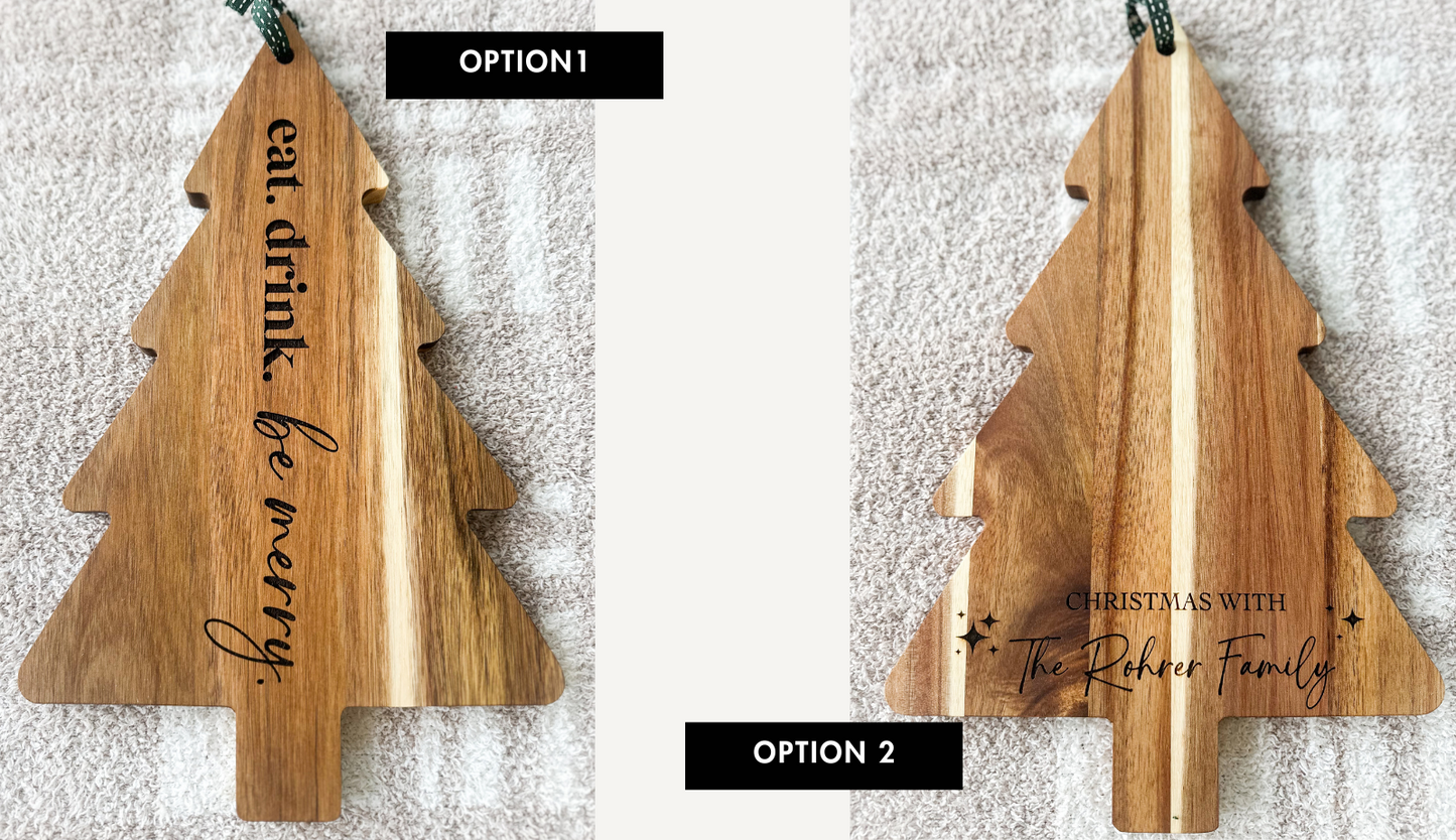 Engraved Holiday Serving Boards