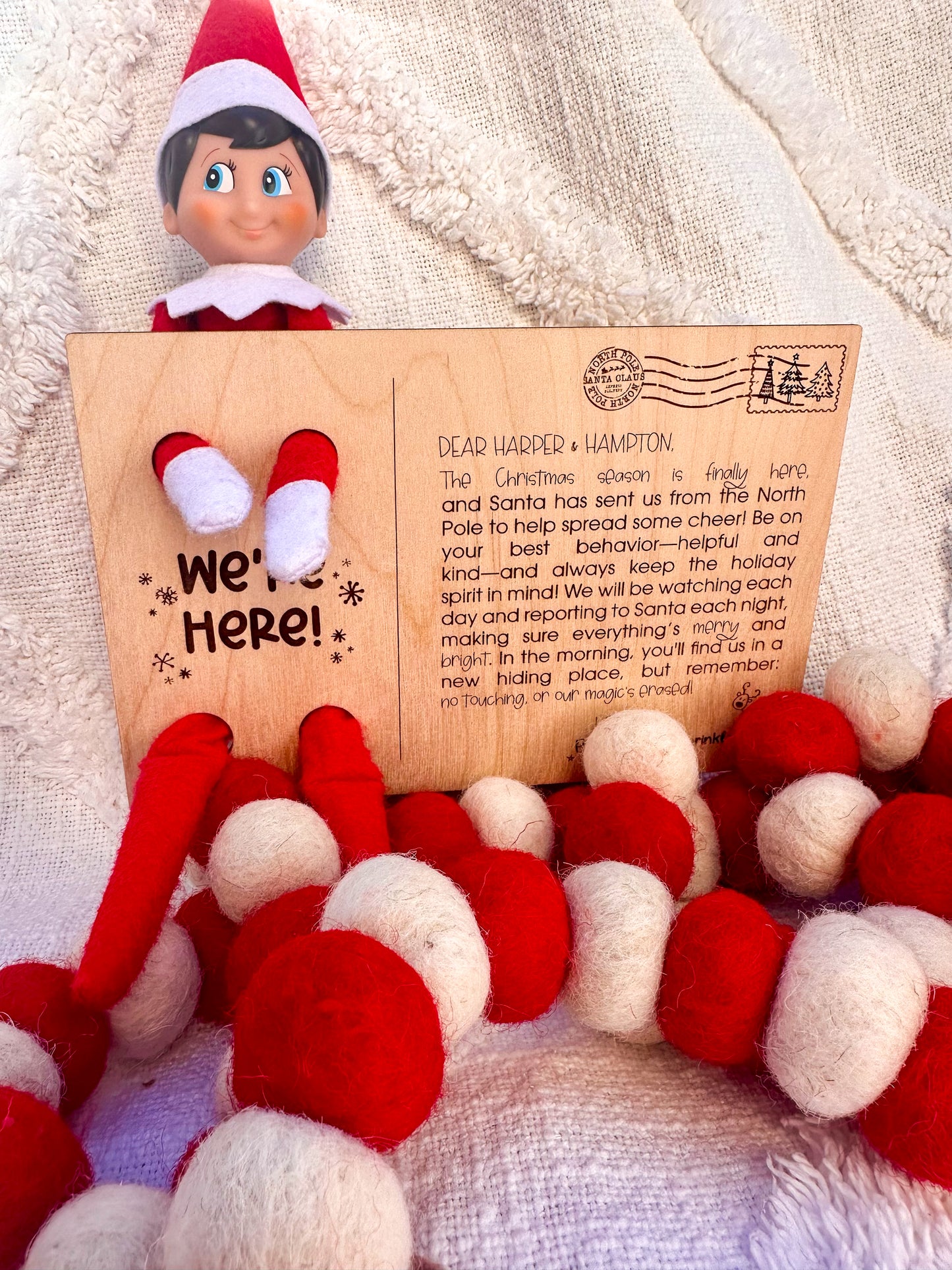 Elf Postcard with Personalization