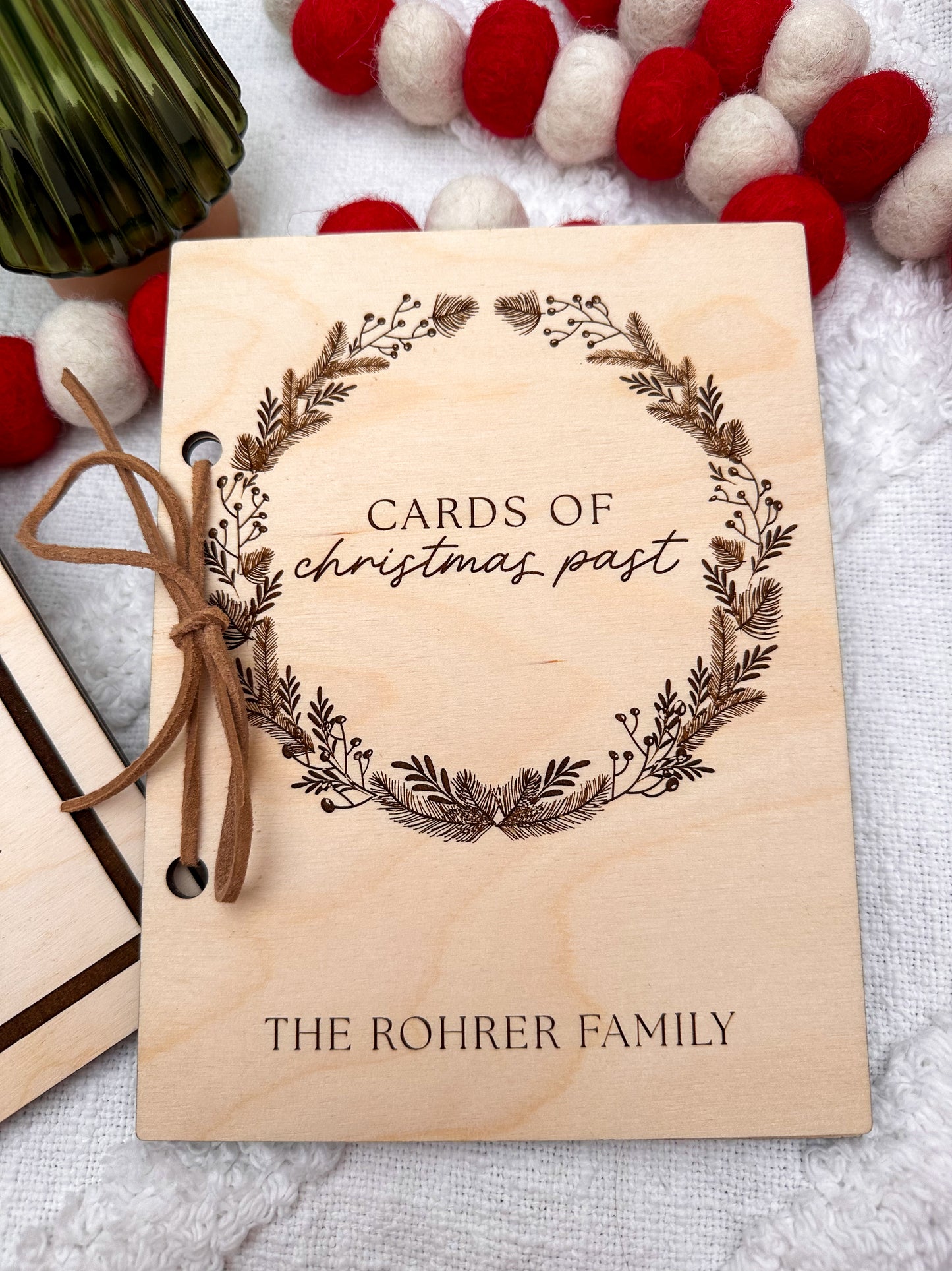 Personalized Holiday Card Holder