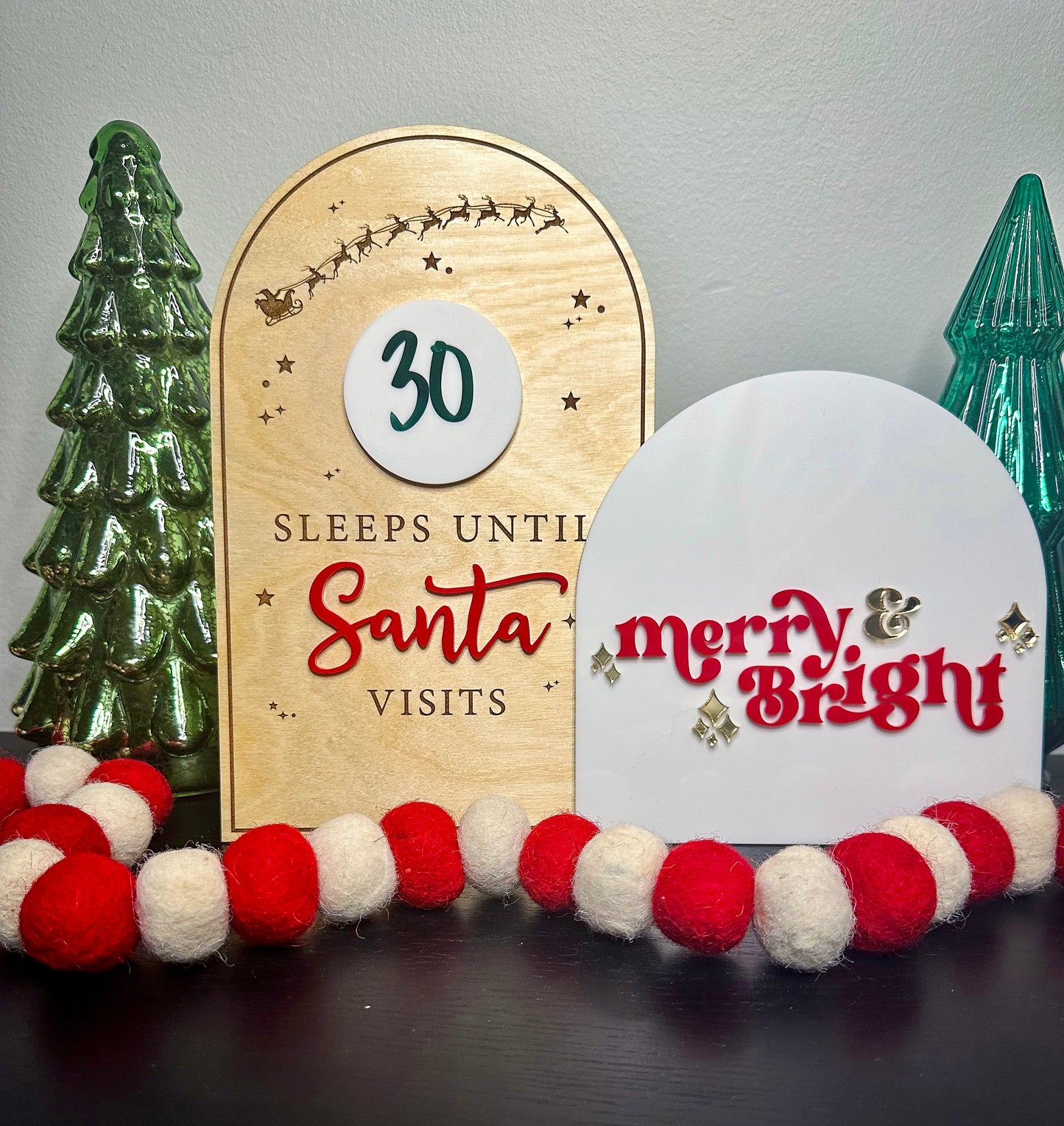 Sleeps Until Santa Visits Board