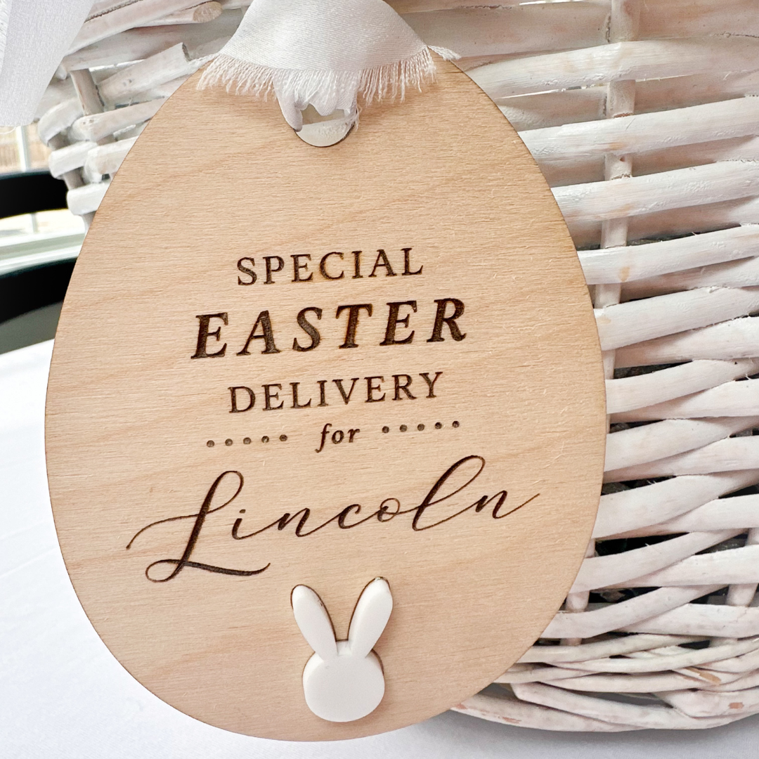 Personalized/Baby First Easter Basket Tag