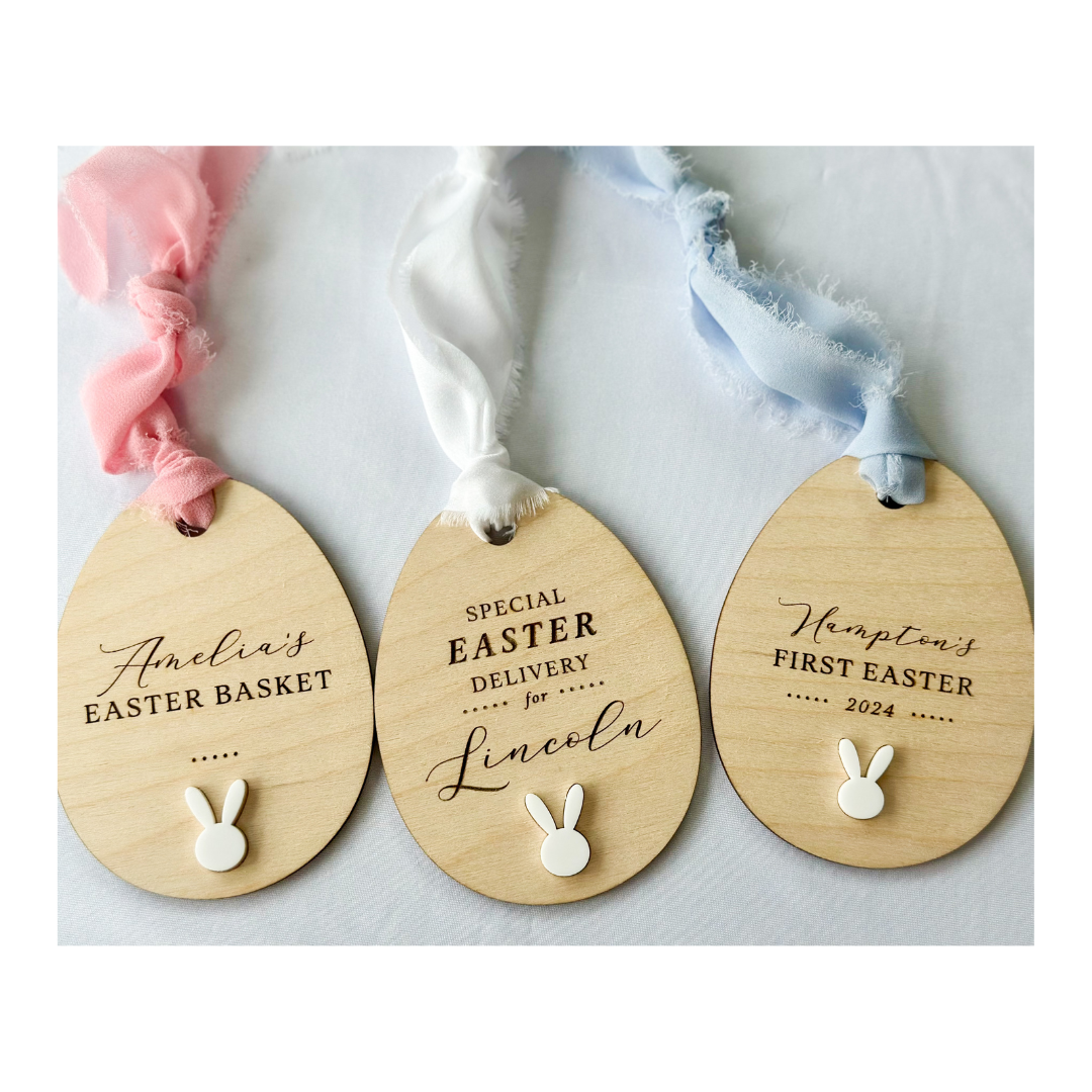 Personalized/Baby First Easter Basket Tag