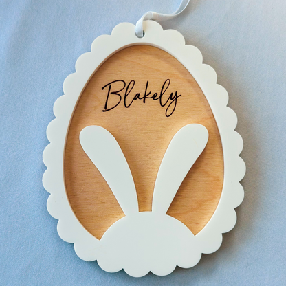 Scalloped Easter Egg Tag