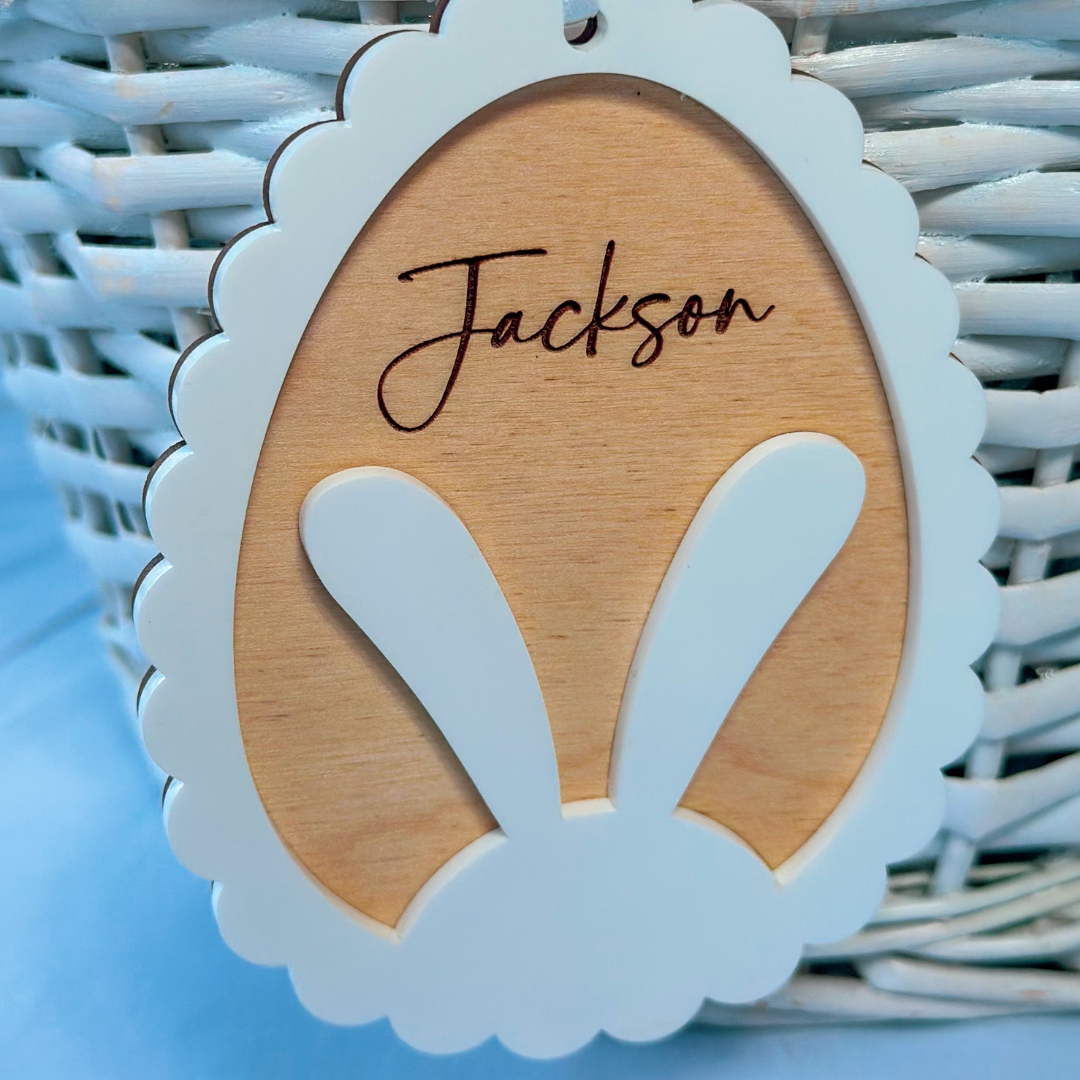 Scalloped Easter Egg Tag