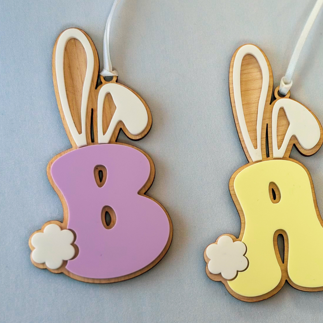 Bunny Ears Initial Tag