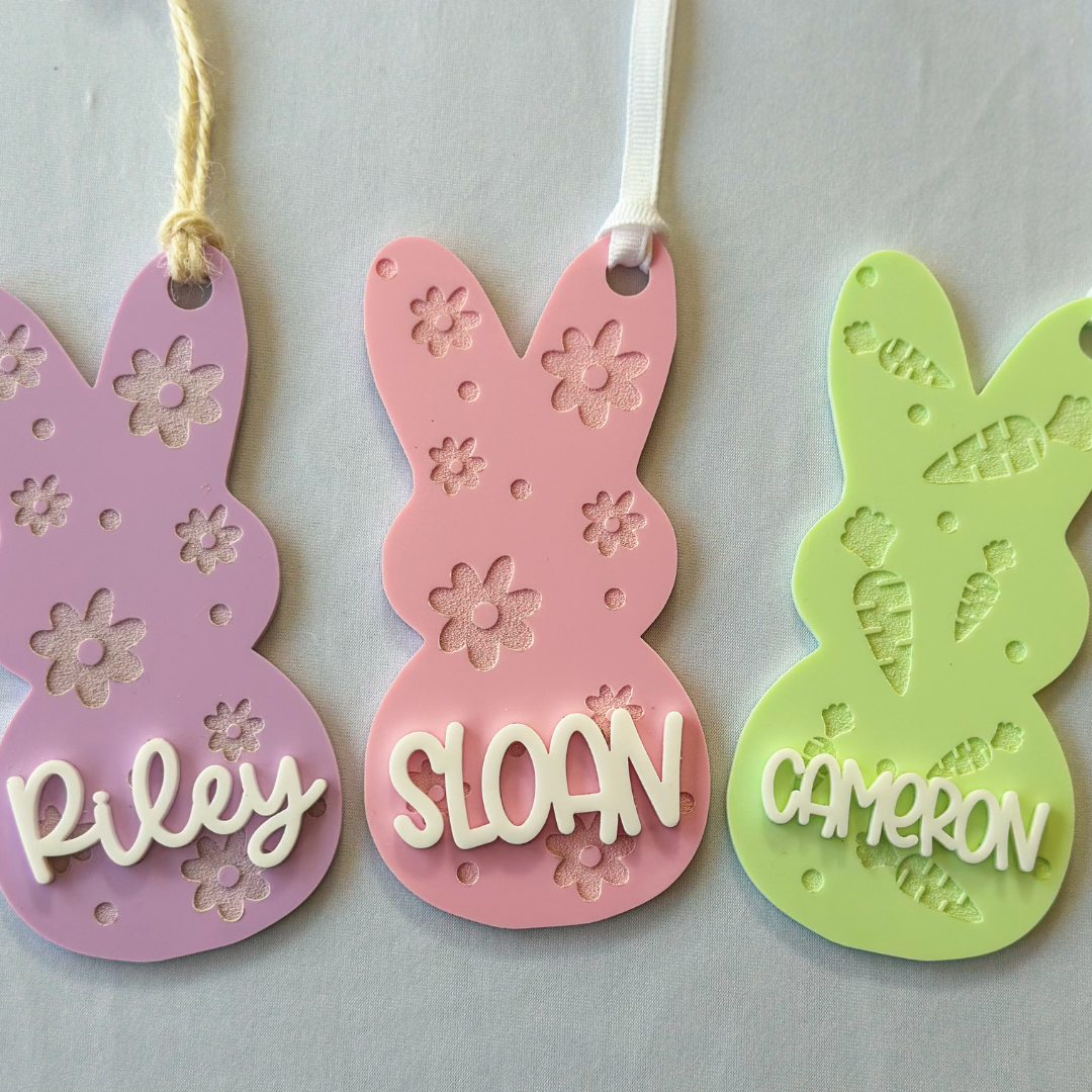 Engraved Easter Bunny Tag