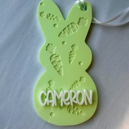 Engraved Easter Bunny Tag