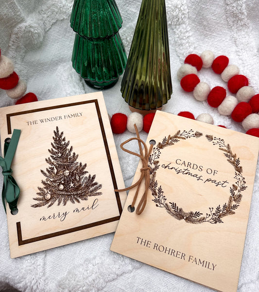 Personalized Holiday Card Holder