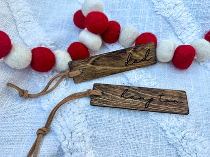 Simple Wooden Stocking Tag