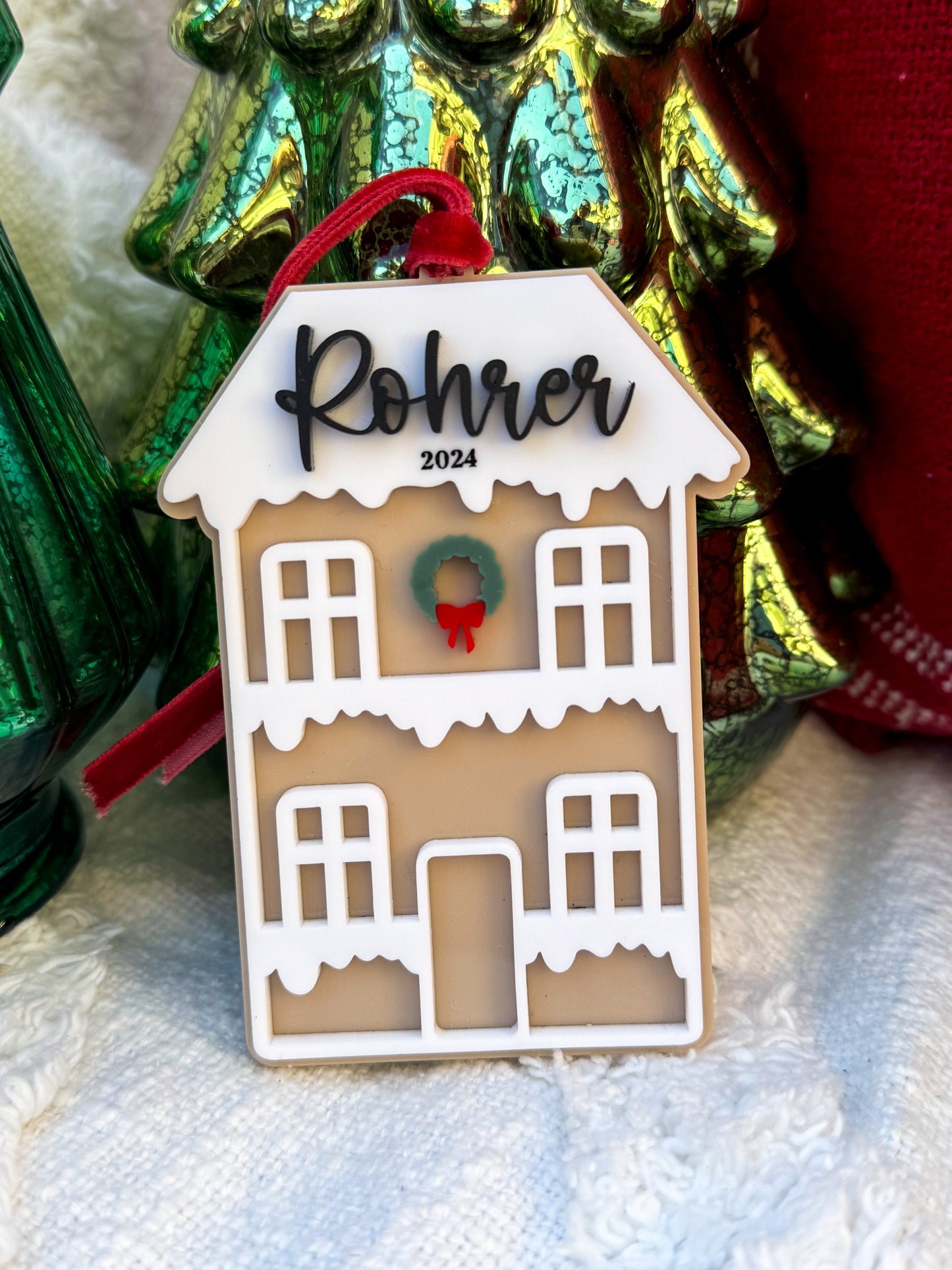 Personalized Gingerbread House Ornament