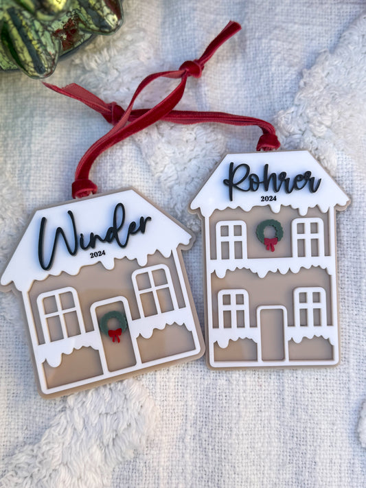 Personalized Gingerbread House Ornament