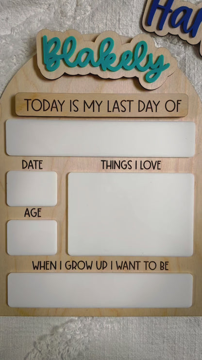 First Day of School Sign (Back to School Sign + Last Day of School Sign)